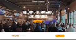 Desktop Screenshot of ironwoodbarandgrill.com